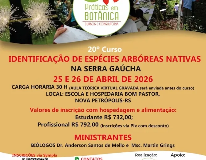 20º Curso de Identificação de Espécies Arbóreas na Serra Gaúcha